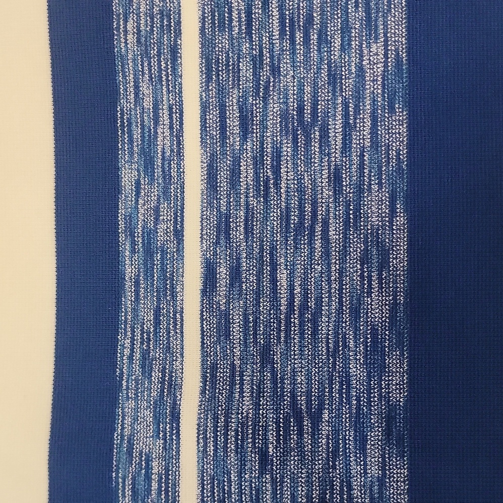 NINE WEST Blue/White striped Sleeveless Mock Neck Top, sz S NWT - Picture 10 of 10